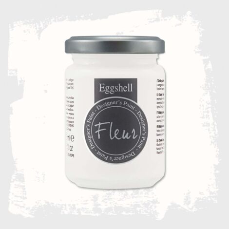 Fleur - Smalto satinato - Fleur eggshell  130 ml - scegli il colore / /F01 Titanium white