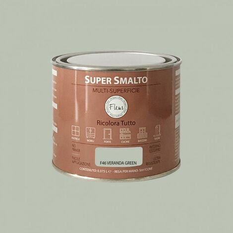 FLEUR SUPER SMALTO MULTI-SUPERFICIE 375ML F46 VERANDA GREEN