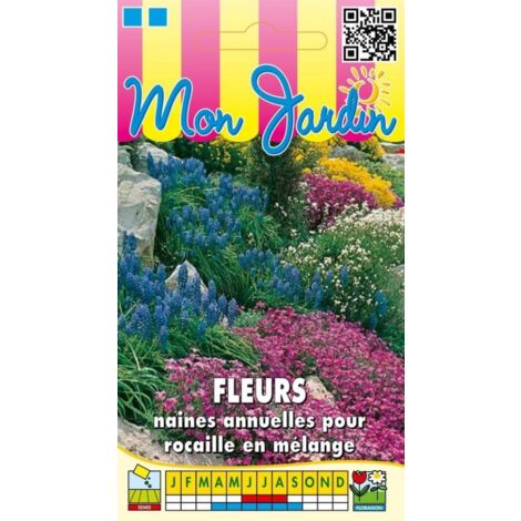 Fleurs annuelles naines pour rocaille en mélange - 3g