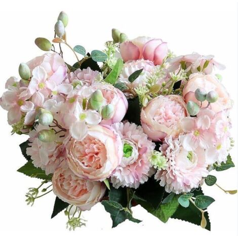 Fleurs Artificielles, 2 Pièces Arrangements De Fleurs Centres De Table Bouquets De Mariage Pour La Fête Décoration De La Maison (R (SKU produit : 90532834 SKU Offre : S104491)