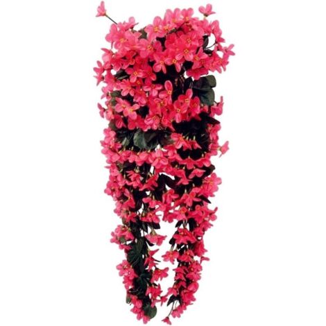 Fleurs artificielles - 4 pétales - Suspensions décoratives - Pour un mariage, ou pour décorer une maison, rose, 80 cm
