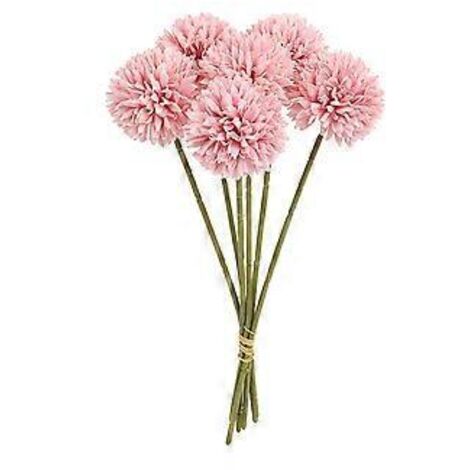 Fleurs artificielles, bouquet de mariée 6 pièces avec fausse soie et hortensias artificiels, idéal pour la décoration d'une fête de mariage dans un jardin (couleurs foncées).