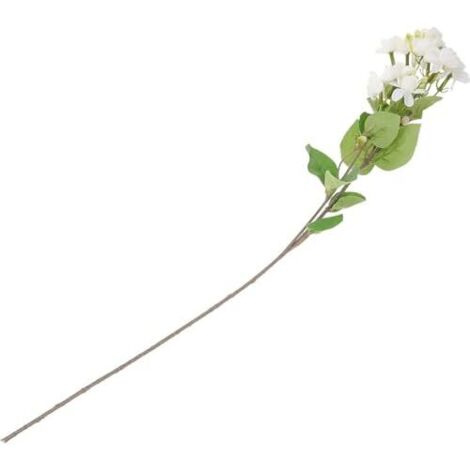 Fleurs artificielles - Décoration de table 9 têtes Jasmin en soie Blanc Réalistes mariage Fait maison