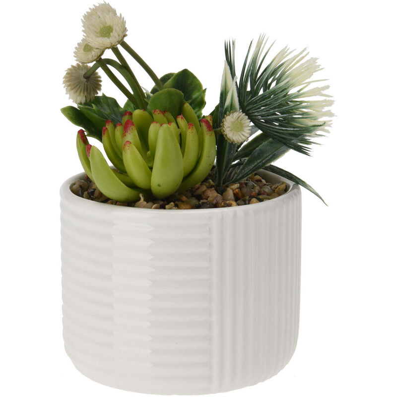 Home Styling - Fleurs artificielles en pot succulentes, ø 10,5 cm