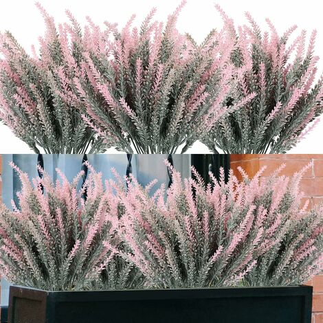 Fleurs artificielles Lot de 8 fausses plantes artificielles en plastique pour centre de table, cuisine, jardin, ferme GrooFoo