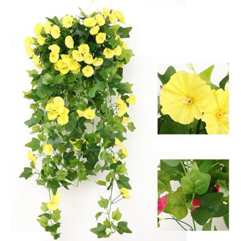 Fleurs artificielles suspendues en Soie de pétunia, Plantes de pétunia artificielles de 90 cm Plantes artificielles suspendues, décoration de Balcon pour la Maison, Le Jardin