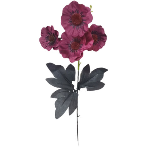 Fleurs de Pavot Artificielles, Fausses Fleurs de Pavot, Fleurs en Soie pour la Décoration de Fête à la Maison Décoration de Mariage (C)