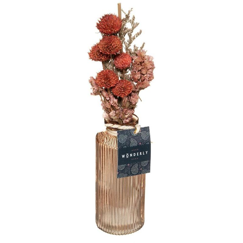 Atmosphera - Fleurs séchées dans un vase, 28 cm