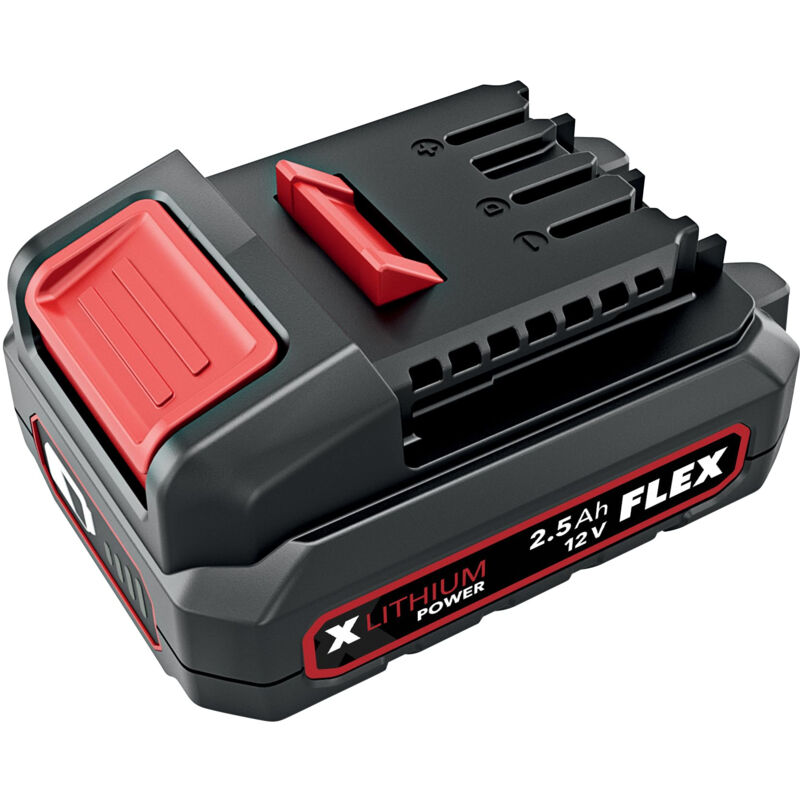 532290 batterie li-ion 12 v 2,5 ah avec indicateur de niveau de charge, protection ems et protection contre la poussière/le - Flex