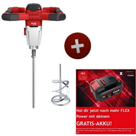 Rührwerk 2600W Handbetonmischer - 6-Geschwindigkeiten Einstellbar | Tragbarer Mörtelmischer Für Baustellen