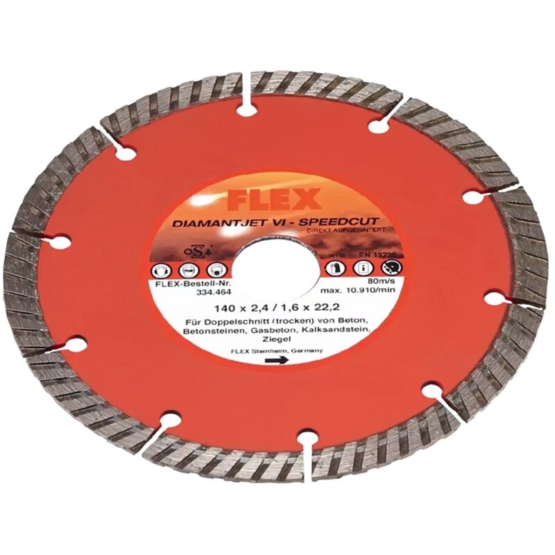Image of Flex - Diamanttrennscheibe d-tcs D-Jet 140x22,2 Diamantjet vi - Speedcut 140x22,23