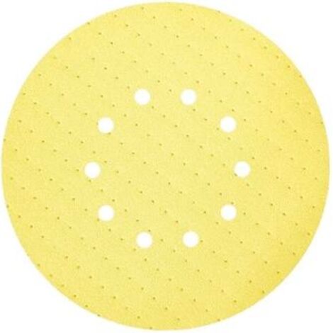 Flex – Disque abrasif de ponceuse Ø225 mm grain 40 – Boîte de 25 abrasifs pour ponçage enduits et plâtres – 307040