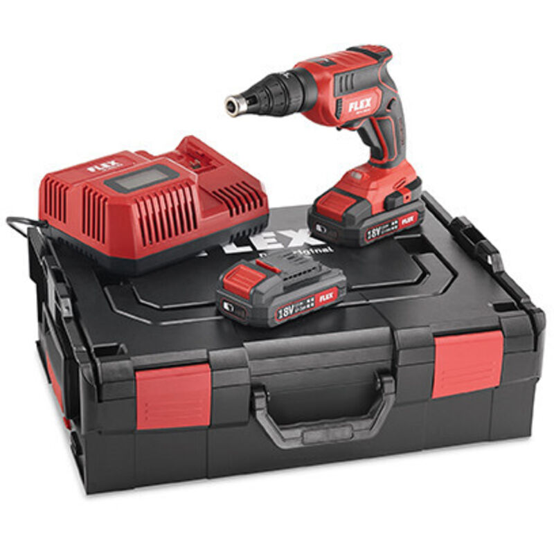 Visseuse plaque de plâtre 18V dw 45 18.0-EC/2.5 Set Flex 2 batteries + chargeur - 467146