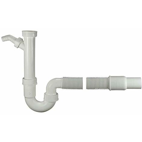 Flex-Geruchverschluss 1 1/2" x 40/50mm, mit flexiblem Abgang, geprüft nach EN 411