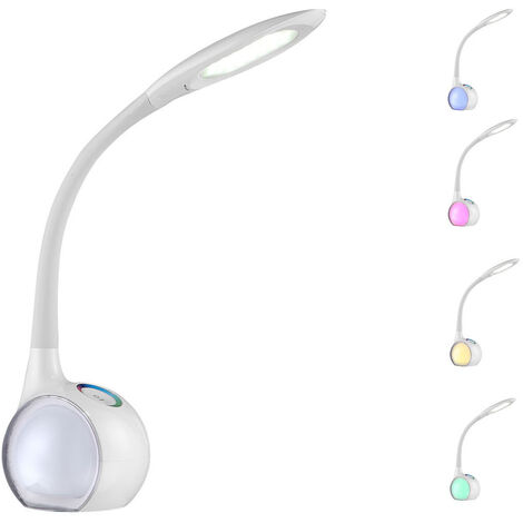 Flex LED Schreibtischlampe TARRON, dimmbar, Sockel mit Farbwechsel