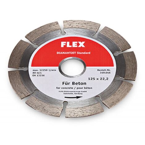 FLEX Mola di troncatura diamantata Diamantjet Standard per calcestruzzo,125x22,2