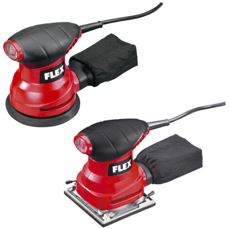 Flex – Pack de 2 ponceuses XS 713 et MS 713 – 230W et 220W – Vitesse jusqu'à 14000 tr/min – Coffret L-BOXX – 900234
