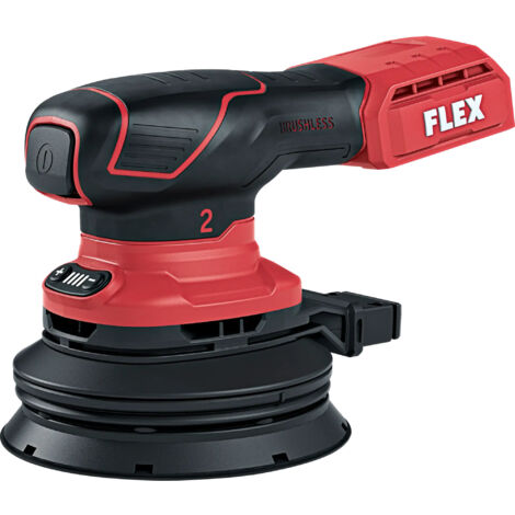Flex – Ponceuse excentrique sans fil 18V – Moteur sans balais – Ø 125mm – Aspiration intégrée avec sac filtre – Pour bois dur et teck - ORE 2-125