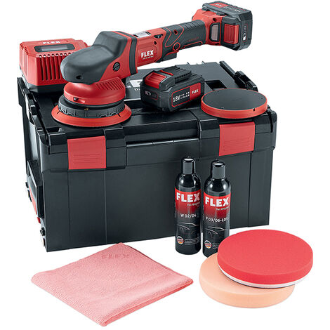 Flex Power Tools 465054 Random Orbital Polisher 150mm 18V 2 x 5.0Ah Li-ion FLXFE15150ST