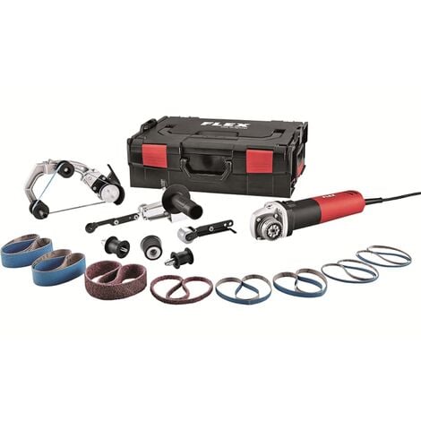 Flex Rohrbandschleifer und Bandfeile TRINOXFLEX BRE 8-4 INOX Set