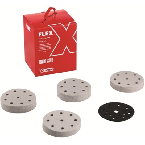 Flex Starterset Universal Schleifpapier Xtreme 125mm D125 ST-Set VE5 127tlg.