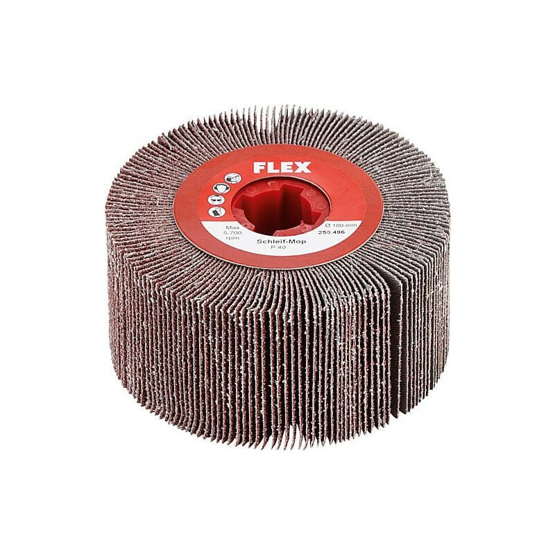 Toile émerie FLEX pour éliminer la laque diam. 100 x 100 mm, grain 40