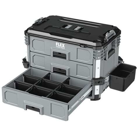 Flex Transportkoffer Schubladen Box STACK PACK TKL SP 3DB