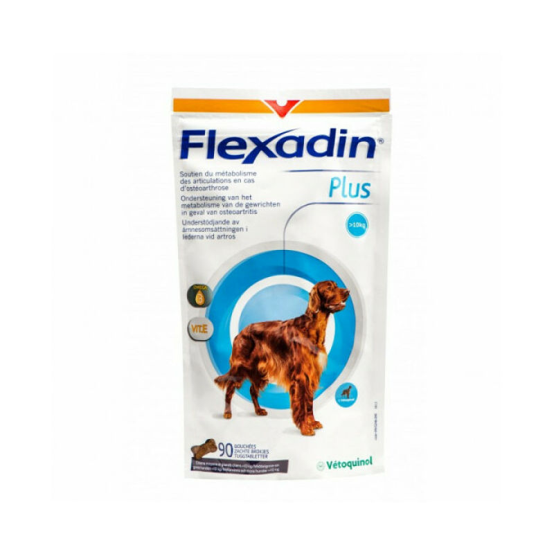 Complément alimentaire Flexadin Plus Maxi articulations pour chien + 10 kg 90 bouchées