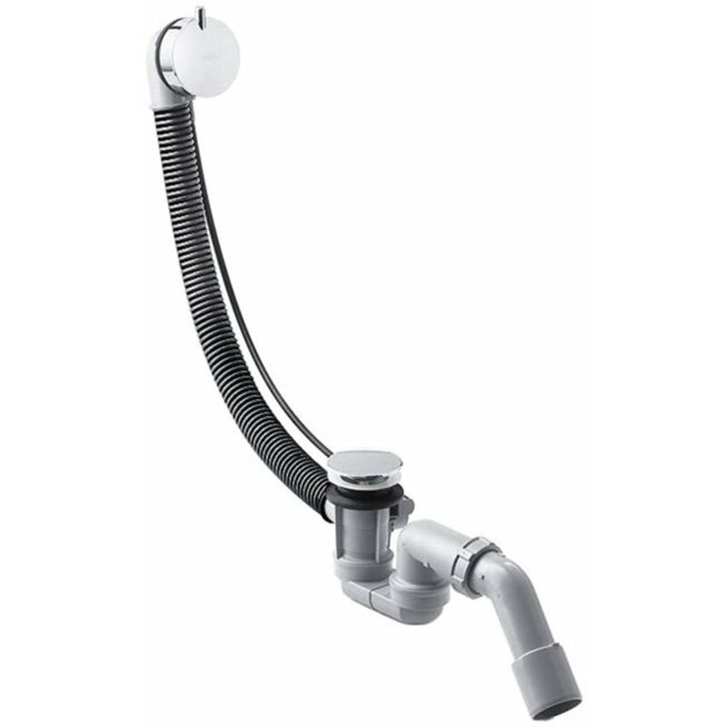 Flexaplus s - Ensemble complet avec set de finition, garniture de vidage et trop-plein pour baignoires normales chrome 58150000 - Hansgrohe