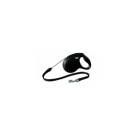 Flexi Classic Cord Black 5m - med - 144327