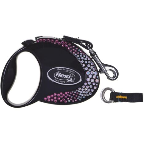 Flexi FL-3588 Laisse pour chien noire 3 m