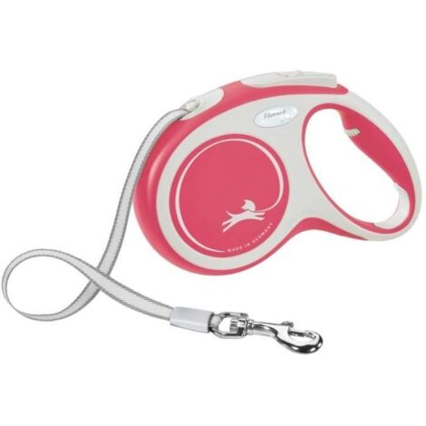 Flexi New Comfort Rouge sangle 5m : M