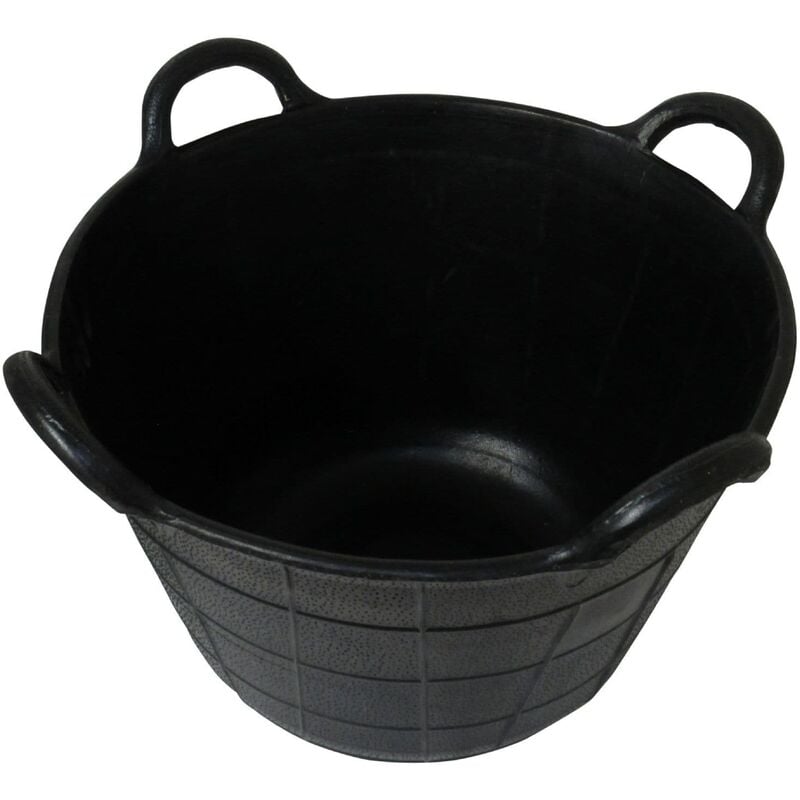 Flexi Tub Rubber Builders Bucket 40L (4 Handles Flexible Gardening Storage)