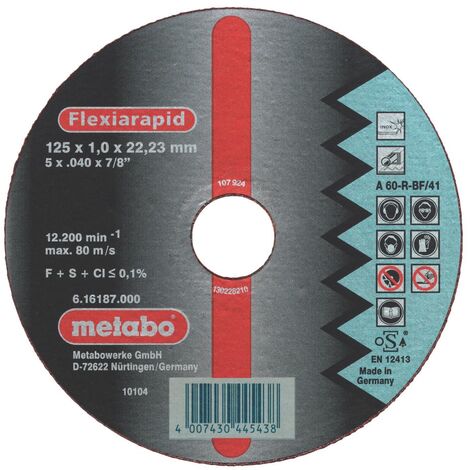 Flexiarapid 180x1.6x222.23 INOX. Scie circulaire. Gera VPE: 25