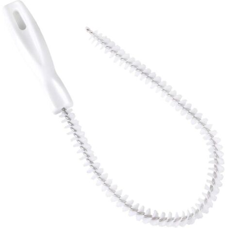 Flexible 45 cm Spülbeckenreinigungsbürste, Haarentfernungswerkzeug für Waschbecken, Badewanne, Heizkörper und Flaschen