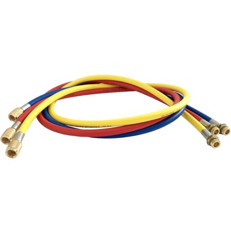 Flexible 4M F1/2" ACME x M14x1.5mm jaune pour station de recharge de climatisation - SA 8737 - CLAS Equipements