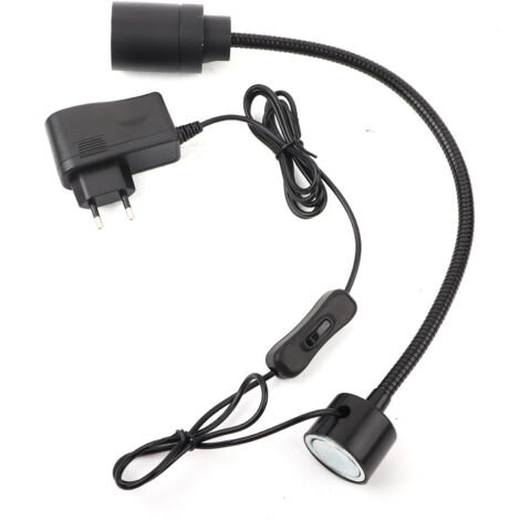 Flexible 7-W-LED-Schwanenhalsleuchte mit Magnetfuß für Nähmaschine und Werkstatt, 110–220 V, EU-Stecker
