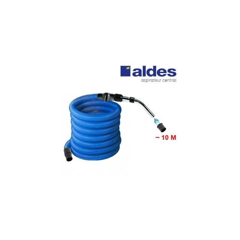 Aldes - Flexible avec poignée standard chromée remplace la poignée de commande pneumatique 11070062 avec douille de démarrage et vanne d'arrêt