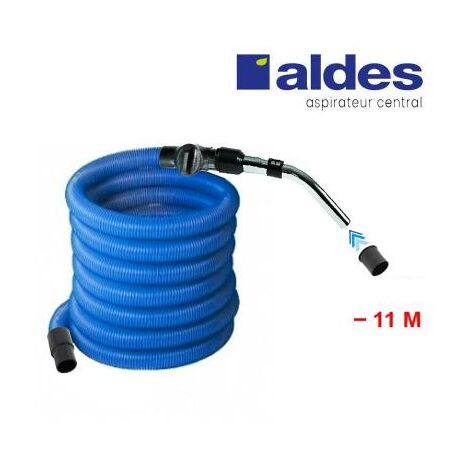 Flexible ALDES avec poignée standard chromée remplace la poignée de commande pneumatique ALDES 11070062 avec douille de démarrage et vanne d’arrêt - longueur au choix - 11m