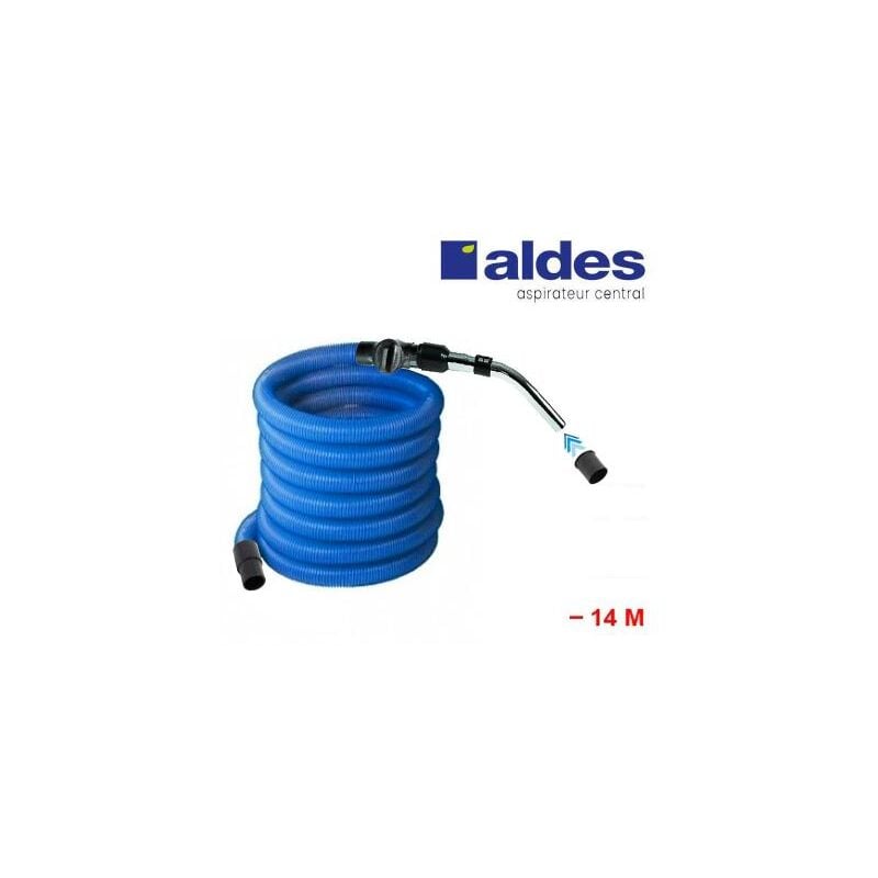 Aldes - Flexible avec poignée standard chromée remplace la poignée de commande pneumatique 11070062 avec douille de démarrage et vanne d'arrêt