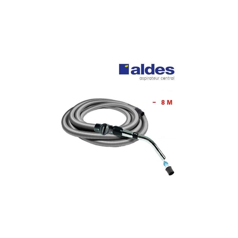 Aldes - Flexible avec poignée standard chromée remplace la poignée de commande pneumatique 11070062 avec douille de démarrage - longueur au choix - 8m