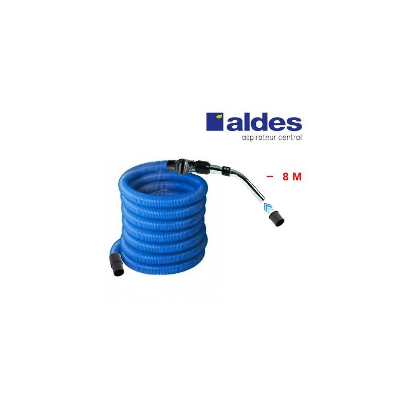 Aldes - Flexible avec poignée standard chromée remplace la poignée de commande pneumatique 11070062 avec douille de démarrage et vanne d'arrêt