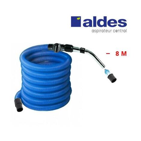 Flexible ALDES avec poignée standard chromée remplace la poignée de commande pneumatique ALDES 11070062 avec douille de démarrage et vanne d’arrêt - longueur au choix - 8m