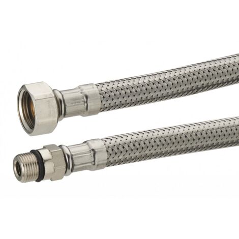 Flexible alim  inox fm 3/8 - 12x100 l:500 dn8 plaquette 1 pièce