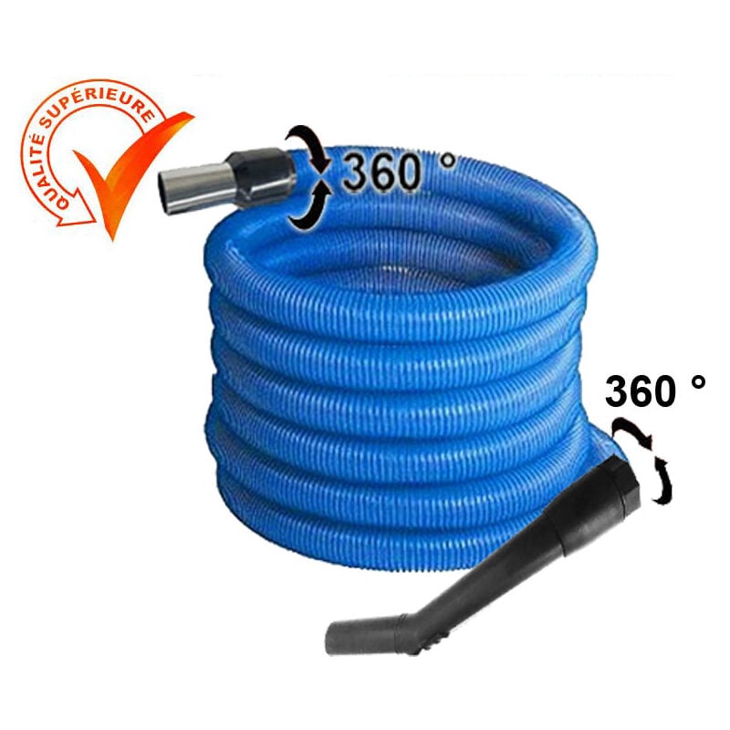 Atepac - Flexible aspiration centralisée garage - bleu - longueur au choix (de 3 à 20m) - 4m