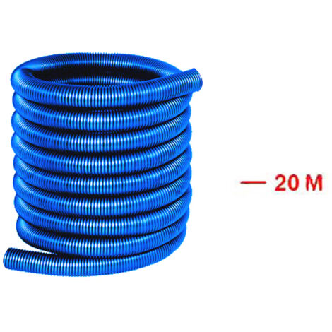 Flexible aspiration centralisée nu - bleu - longueur au choix - 20m