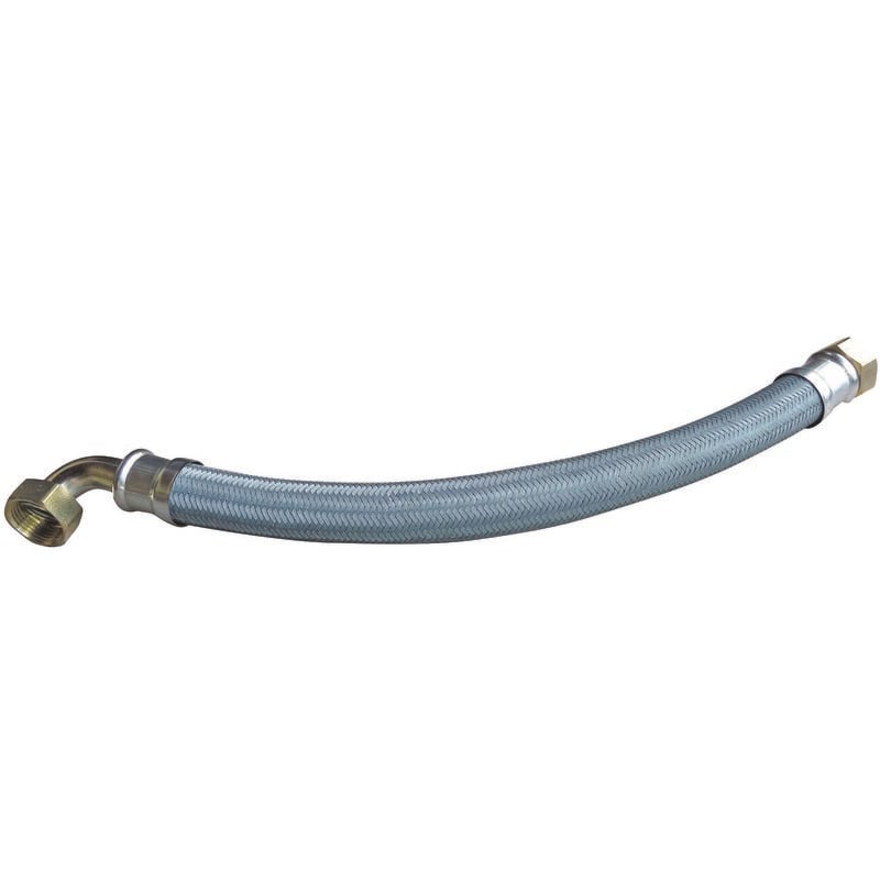 Flexible chauffage - 1 écrou tournant 1" - 1 écrou tournant coudé 1" - 700 mm