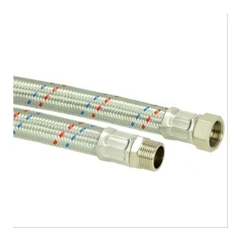 Flexible chauffage droit MF1''1/4 inox Ø32mm L=1000mm