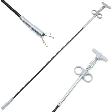 Flexible Claw Grabber Pipe Cleaning Tool Gripper Tool (Spring Pressure System) 4 Claws Multi-Function Tool for Kitchen Bathroom Sink - 90cm 1pc