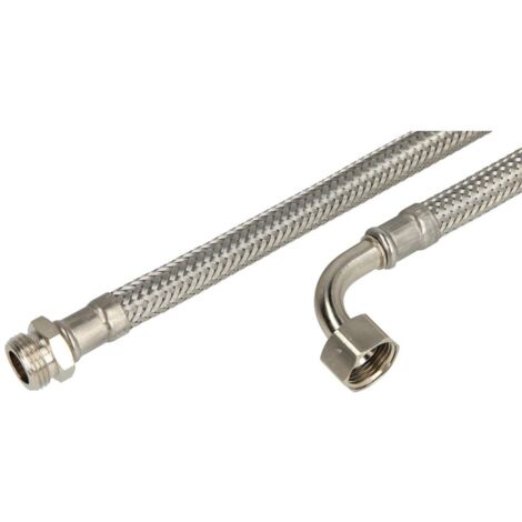 Flexible d'alimentation d'eau potable  3/8'' FM  3/8’’ écrou à chapeau coude 90°